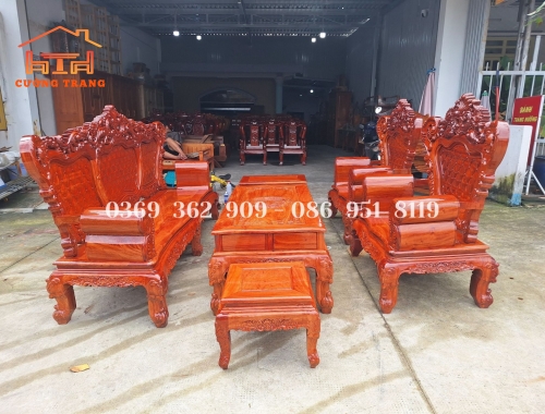 SALON HOÀNG GIA GỖ HƯƠNG ĐÁ 100%