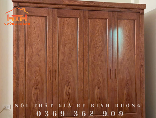 TỦ ÁO GỖ HƯƠNG ĐÁ 2M