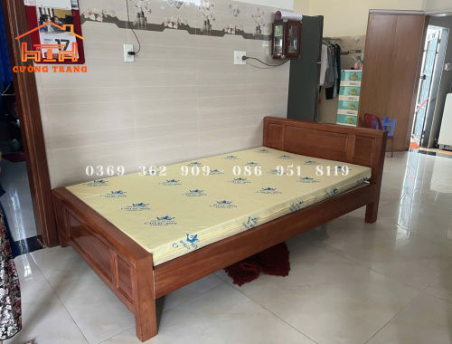 GIƯỜNG NGỦ GỖ XOAN TA 1M6