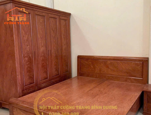 TỦ ÁO GỖ HƯƠNG ĐÁ 2M