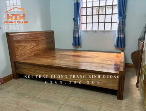GIƯỜNG HƯƠNG XÁM DÁT PHẢN 1M6