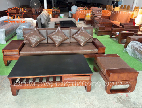 Sofa 1 Văng Chân Quỳ 3 Món