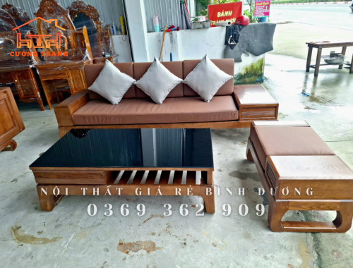 Sofa 1 Văng Chân Quỳ 3 Món