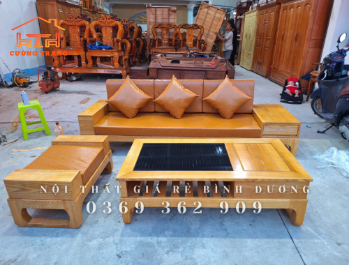 Sofa 1 Văng Chân Quỳ 3 Món