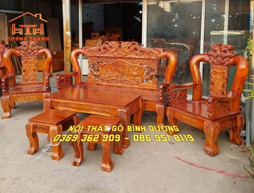 SALON GỖ TRÀM BÔNG VÀNG CỘT 12