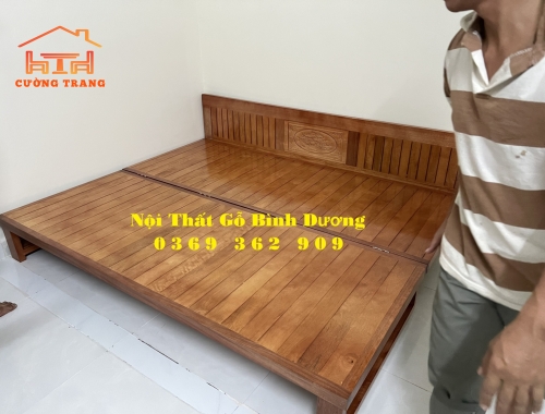 GIƯỜNG GẤP GỌN GỖ GIÀNG GIÀNG 1m4