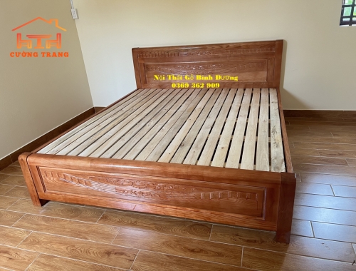 GIƯỜNG NGỦ GỖ XOAN TA 1M8