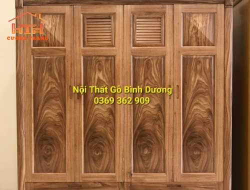 TỦ ÁO GỖ HƯƠNG XÁM