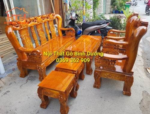 SALON GỖ TRÀM BÔNG VÀNG CỘT 12