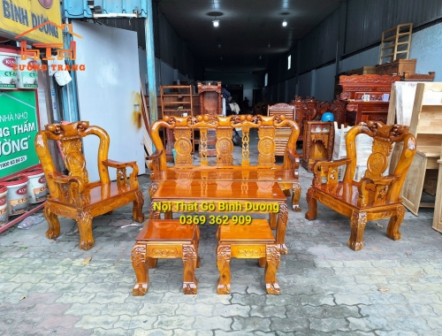 SALON GỖ TRÀM BÔNG VÀNG CỘT 10
