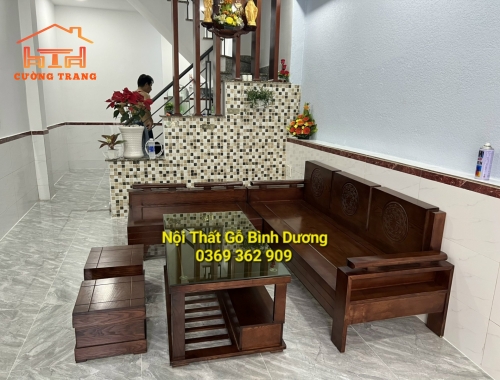 SOFA GÓC NHỎ GỖ SỒI NGA