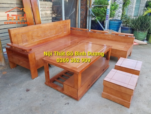 SOFA GÓC NHỎ GỖ SỒI NGA