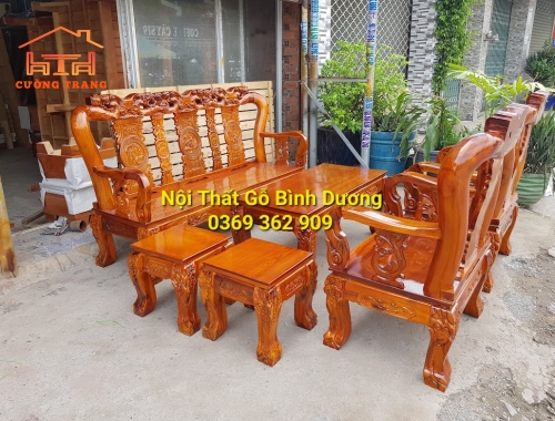 SALON GỖ TRÀM BÔNG VÀNG CỘT 10