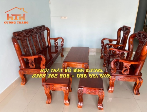 SALON GỖ TRÀM BÔNG VÀNG CỘT 10