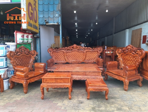SALON HOÀNG GIA GỖ HƯƠNG ĐÁ 100%