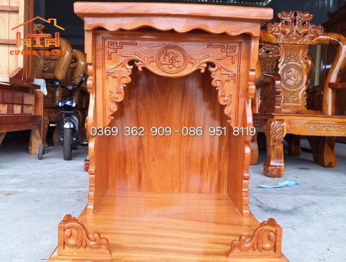 BÀN THỜ THẦN TÀI THỔ ĐỊA GÕ ĐỎ 100%