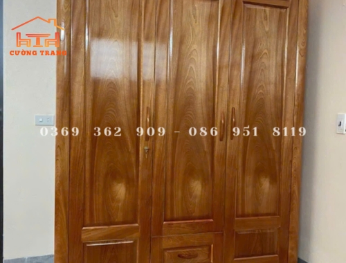 TỦ ÁO GỖ XOAN ĐÀO THƯỜNG 1M6