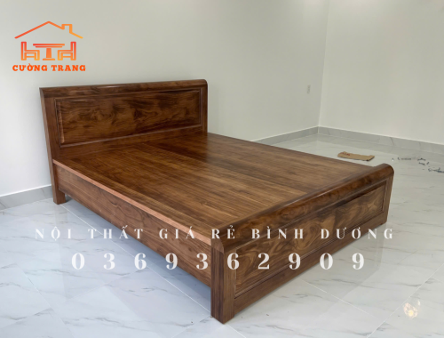 GIƯỜNG HƯƠNG XÁM DÁT PHẢN 1M6