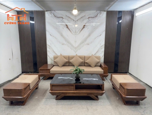 Sofa 1 Văng Chân Thuyền 4 Món